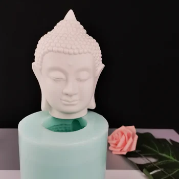 3D Китайски Буда, Бодхисатва Форма на Силиконовата Форма за Торта Свещ Сапун Смола Мухъл САМ Ароматерапия Декорация на дома Занаят