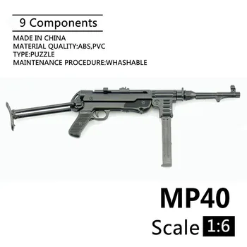 1:6 Пистолет MP40 на Втората световна война Пластмасов Събрана Модел Пъзел Огнестрелни Оръжия За 12 