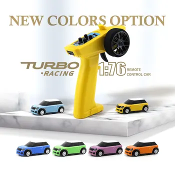 В наличност Tubro Racing 1:76 RC Автомобилът е Нов Цветен Вариант радио контрол 2.4 Ghz Система Играчка Кола За Деца и Възрастни