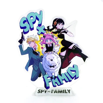 Spy x Family Аня Форджер Yor Форджер Лоид Форджер Бонд Форджер акрилна поставка открита модел на чиния държач торта topper аниме