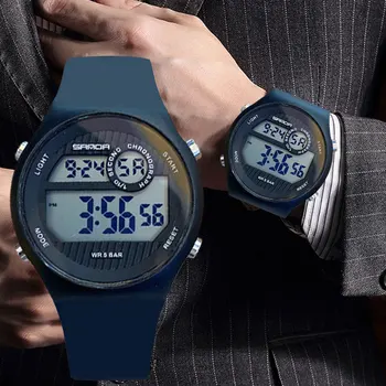Мъжки Ръчен Часовник Digital с Големи Цифри 5ATM, Водоустойчив спортен Часовник на открито, на Led Часовник, Мъжки Часовници Reloj Hombre 2022