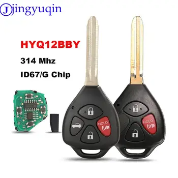 jingyuqin HyQ12BBY 314,4 Mhz ID67 3/4 Бутона Авто Дистанционно Ключ за Toyota Camry Avalon Corolla, Matrix RAV4 Yaris Venza tC/xA/xB/xC