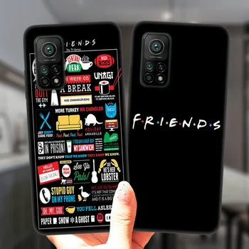 Central Perk Кафе Приятели ТВ Шоу Калъф За Телефон Xiaomi Mi 10T Lite 10 Ultra Redmi Note 9S 7 8 9 Pro 8T Черен Силиконов Калъф