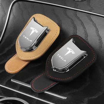Авто Държач За Слънчеви Очила Key Card За Съхранение на Model S Авто Интериор Организира Аксесоари Автомобилни Очила Клип Билет, Карта за Tesla, Модел 3