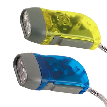 3 LED Динамо Фенерче С часовников механизъм ръчно натискане на Ръкохватката NR Без Батерии Факел Гореща директен доставка